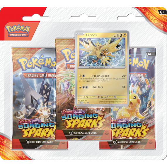 Zapdos Surging Sparks 3p Blister