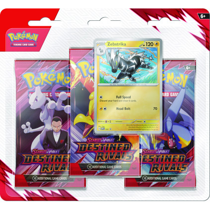 Scarlet & Violet Destined Rivals 3-Pack Blister