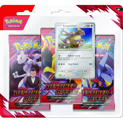 Scarlet & Violet Destined Rivals 3-Pack Blister