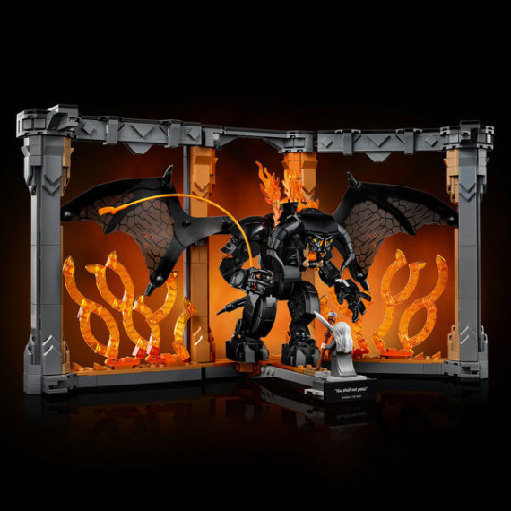 LEGO® Icons Ringenes herre: Balrog™-bokstøtte. Bokhyllepynt inspirert av filmen 10367