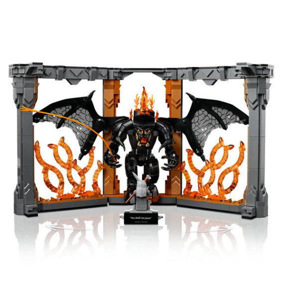 LEGO® Icons Ringenes herre: Balrog™-bokstøtte. Bokhyllepynt inspirert av filmen 10367