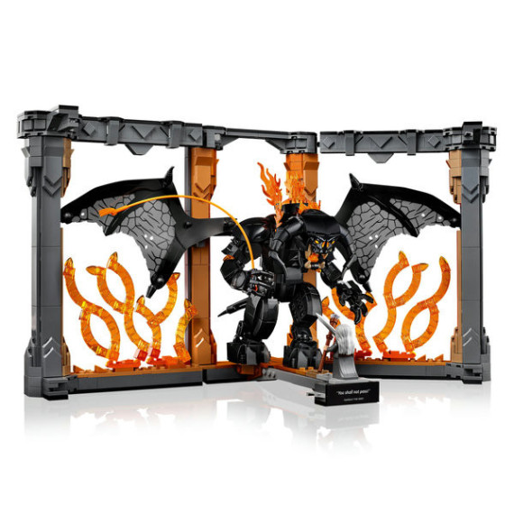 LEGO® Icons Ringenes herre: Balrog™-bokstøtte. Bokhyllepynt inspirert av filmen 10367