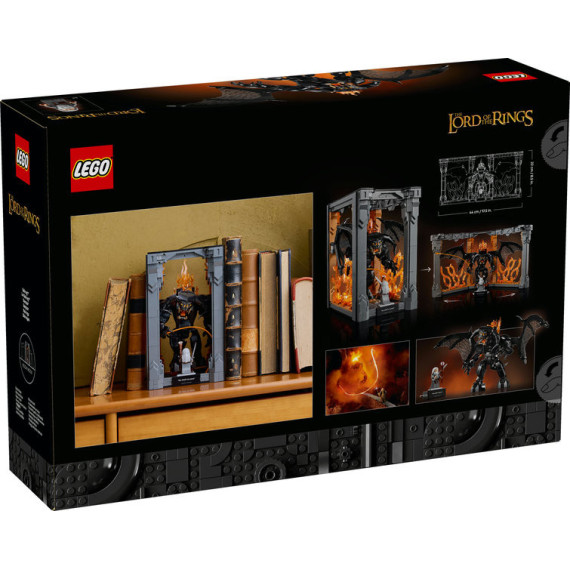 LEGO® Icons Ringenes herre: Balrog™-bokstøtte. Bokhyllepynt inspirert av filmen 10367
