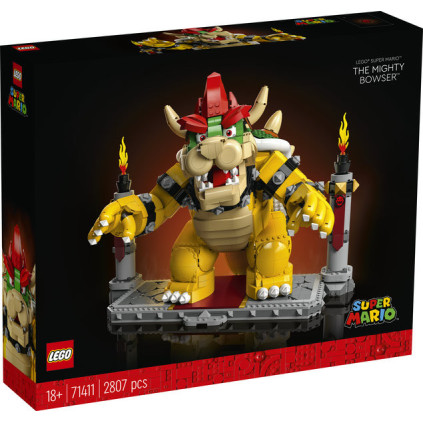 LEGO® Super Mario™ Mektige Bowser™ 71411, byggesett. Samlergave til voksne fans (2807 deler)