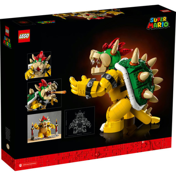 LEGO® Super Mario™ Mektige Bowser™ 71411, byggesett. Samlergave til voksne fans (2807 deler)