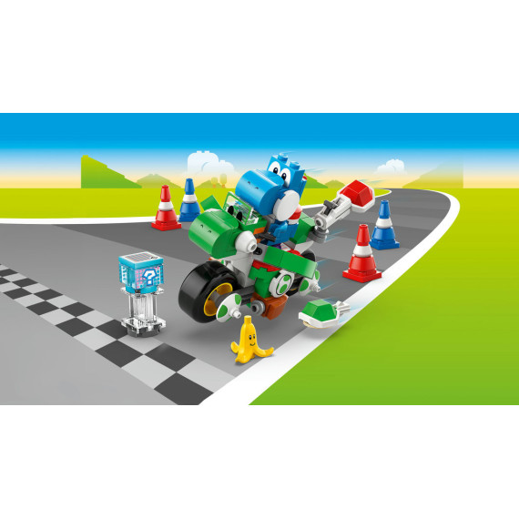 LEGO® Super Mario™: Mario Kart™ – Yoshi Bike. Nintendo®-gave for barn. Eventyrlig lekesett 72031