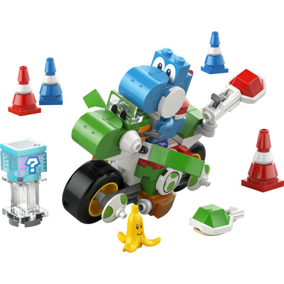 LEGO® Super Mario™: Mario Kart™ – Yoshi Bike. Nintendo®-gave for barn. Eventyrlig lekesett 72031