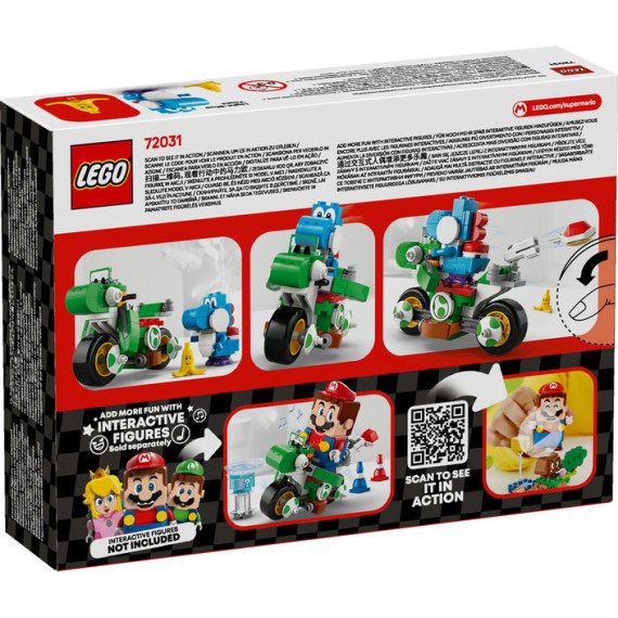 LEGO® Super Mario™: Mario Kart™ – Yoshi Bike. Nintendo®-gave for barn. Eventyrlig lekesett 72031