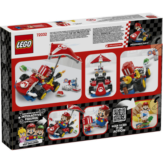 LEGO® Super Mario™: Mario Kart™ – Standard Kart. Lekesett med bil. Nintendo®-gave 72032