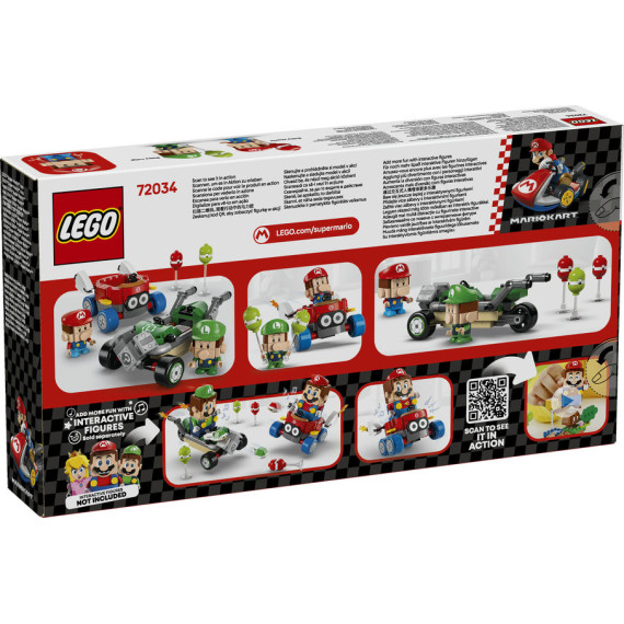 LEGO® Super Mario™: Mario Kart™ – Baby Mario mot Baby Luigi, leke. To Nintendo®-figurer 72034