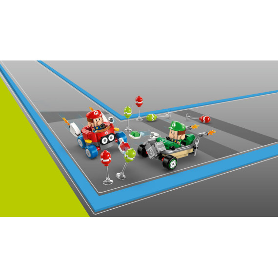 LEGO® Super Mario™: Mario Kart™ – Baby Mario mot Baby Luigi, leke. To Nintendo®-figurer 72034
