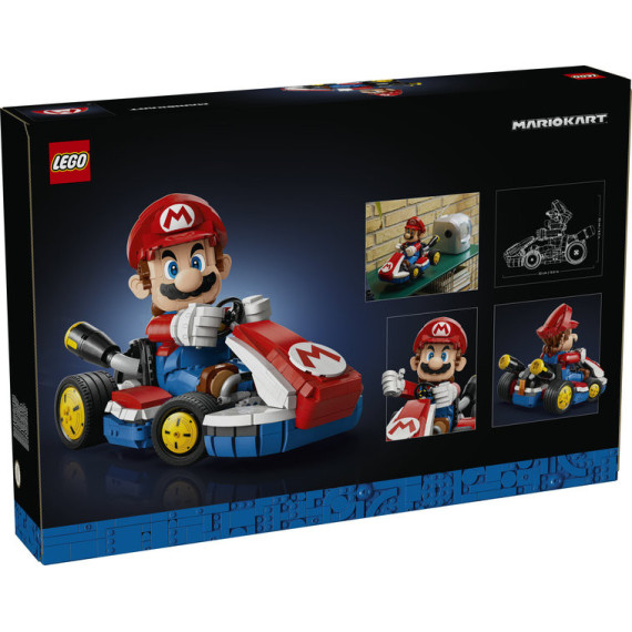 LEGO® Super Mario™: Mario Kart™: Mario og Standard Kart. Gamer-gave for voksne samlere 72037