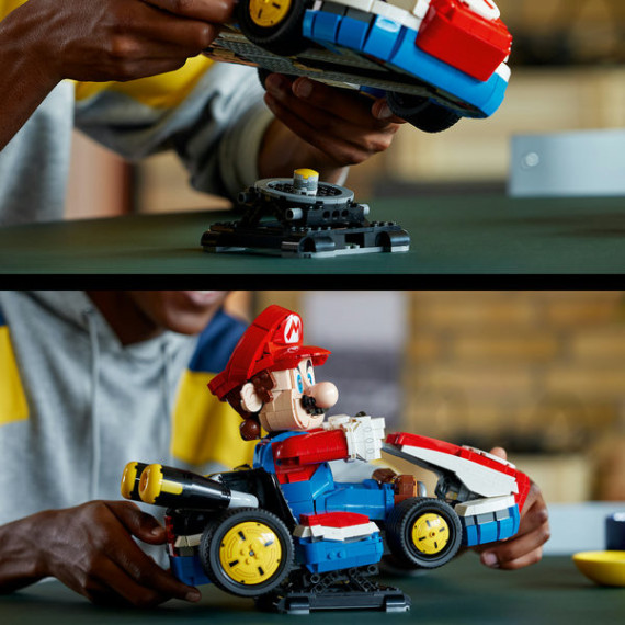LEGO® Super Mario™: Mario Kart™: Mario og Standard Kart. Gamer-gave for voksne samlere 72037