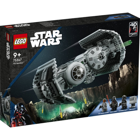 LEGO® Star Wars™ TIE Bomber™ 75347, byggelekesett. Gøyalt, byggbart stjernejager-lekesett for barn fra ni år (625 deler)