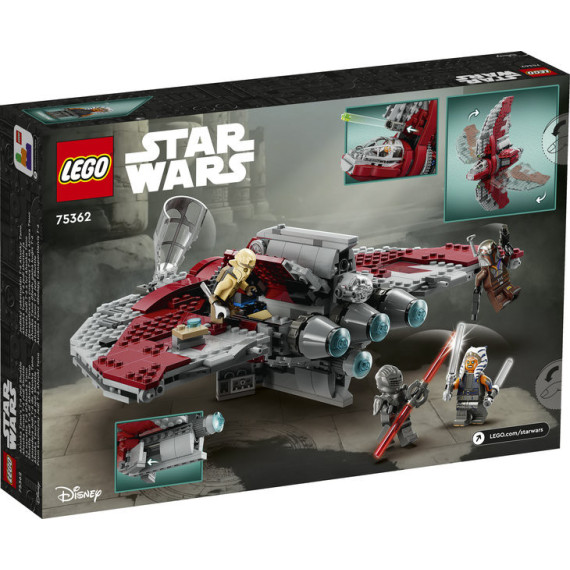 LEGO® Star Wars™ Ahsoka Tanos T-6 jediromferge 75362, byggelekesett. Gøyal gaveidé til barn fra ni år (601 deler)