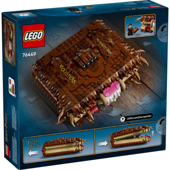 LEGO® Harry Potter™ Den glefsende Monsterboken om monstre, trollmannsleke. Fantasy-sett 76449