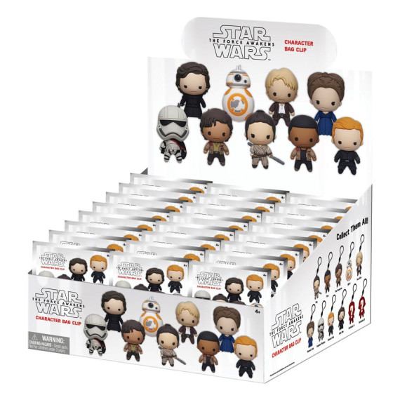 Star Wars: The Force Awakens Charm 3D PVC Bag Clips