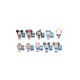 Disney Charm 3D PVC Bag Clips Mickey & Friends