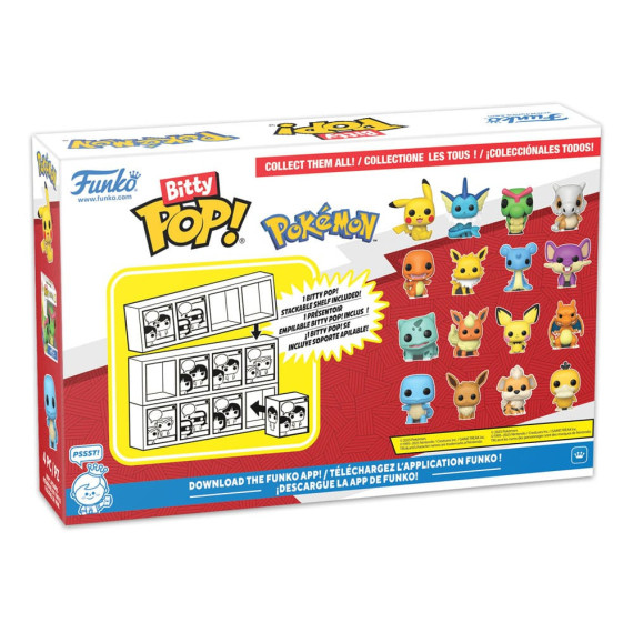 Pokémon Bitty POP! Vinyl Figure 4-Pack Series 4 2cm
