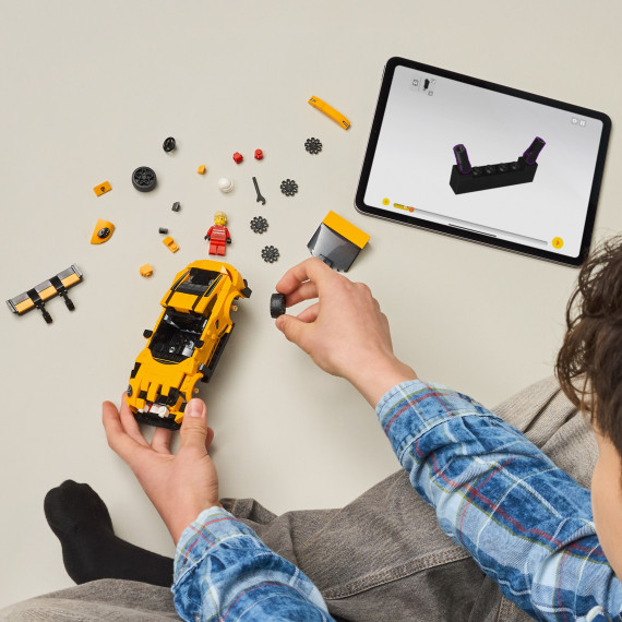 LEGO® Speed Champions Superbilen Porsche 911 GT3 RS, leke. Byggesett med modell 77239