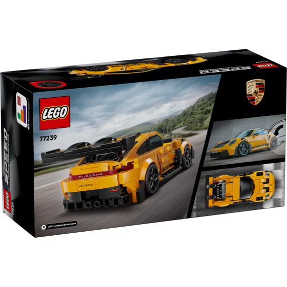 LEGO® Speed Champions Superbilen Porsche 911 GT3 RS, leke. Byggesett med modell 77239