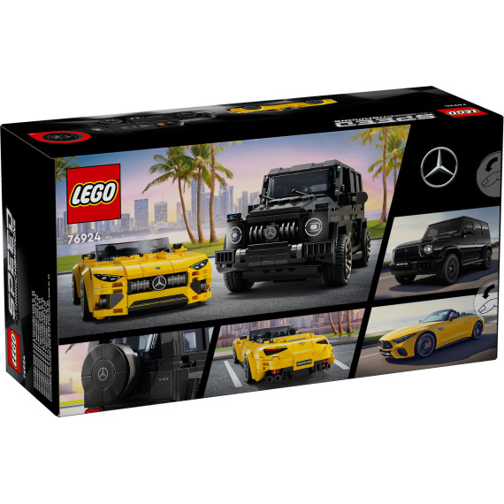 LEGO® Speed Champions Mercedes-AMG G 63 og Mercedes-AMG SL 63. To byggemodeller for bilfans 76924