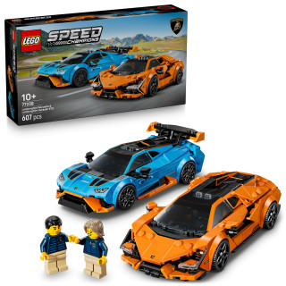 LEGO® Speed Champions Lamborghini Revuelto og Huracán STO. Byggesett med lekebilmodell 77238