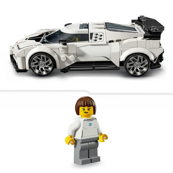 LEGO® Speed Champions Hypersportsbilen Bugatti Centodieci. Lekemodellsett for jenter og gutter 77240