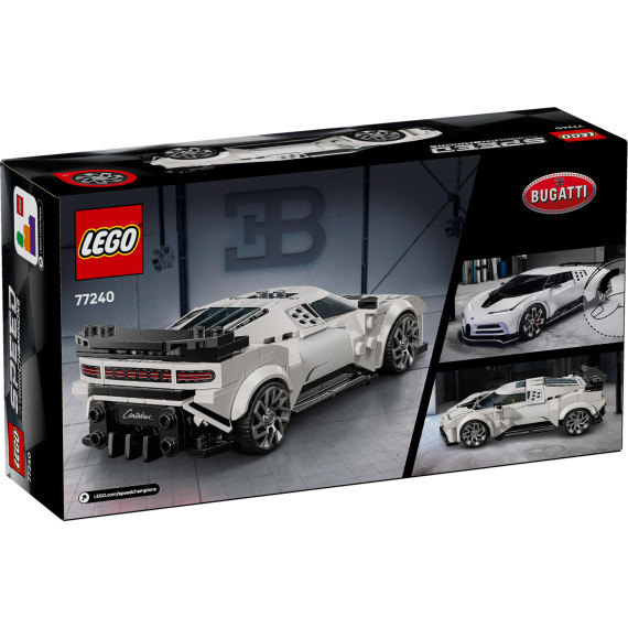 LEGO® Speed Champions Hypersportsbilen Bugatti Centodieci. Lekemodellsett for jenter og gutter 77240