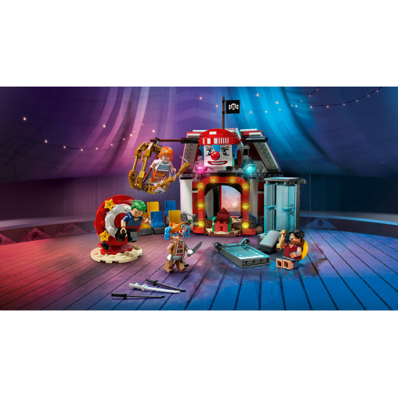 LEGO® ONE PIECE Sirkusteltet til klovnen Buggy byggesett, eventyrleke for barn 75637