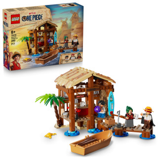 LEGO® ONE PIECE Hytte i Vindmøllebyen byggesett, rollelek piratleke for barn 75636